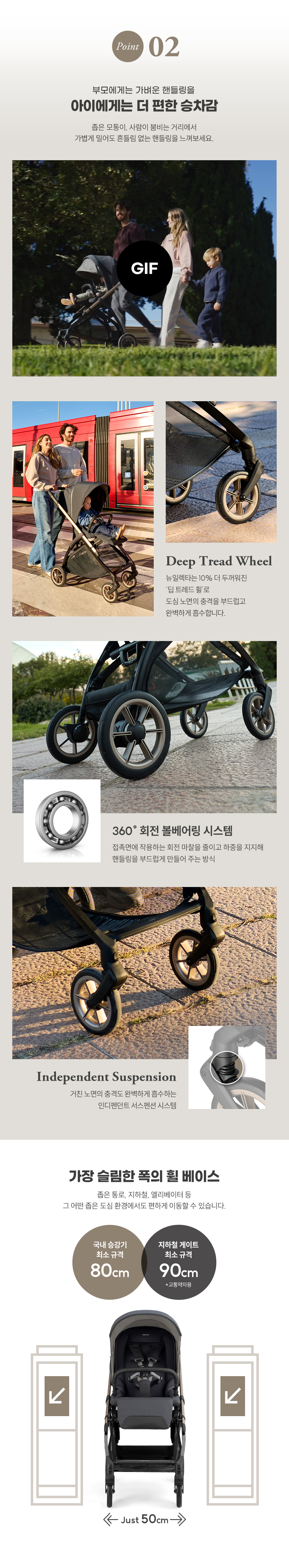  8.7kg의 가벼움과 원액션 폴딩으로 그 어떤 이동도 더 여유롭게 체험단 상품 상세 5