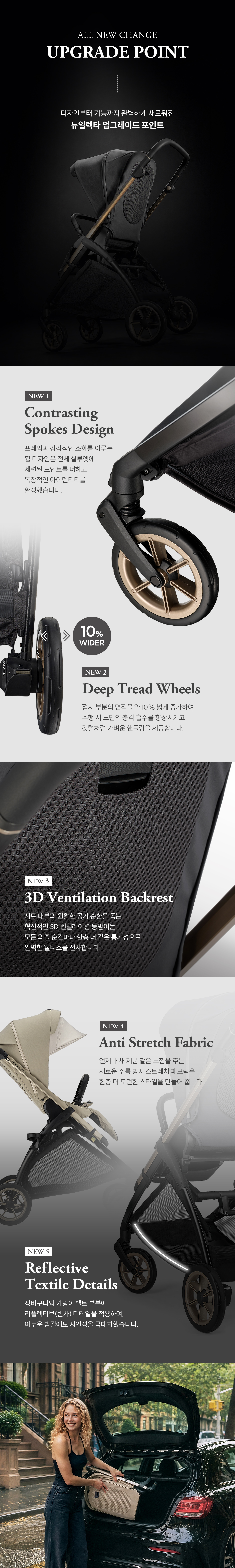  8.7kg의 가벼움과 원액션 폴딩으로 그 어떤 이동도 더 여유롭게 체험단 상품 상세 2