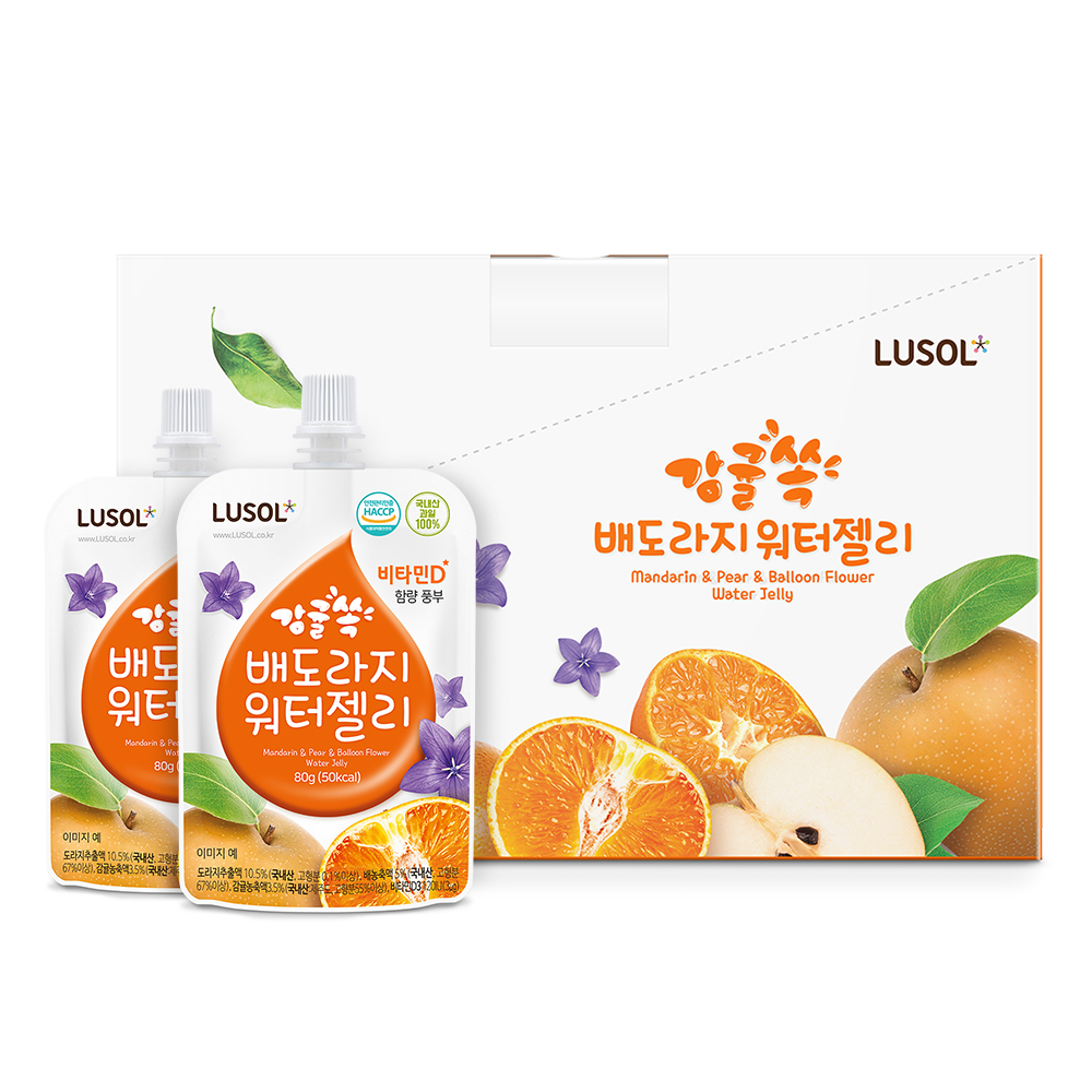 제주 감귤의 상큼함을 한 포에! 루솔 감귤속 배도라지 감귤워터젤리 체험단 체험단 대표 이미지